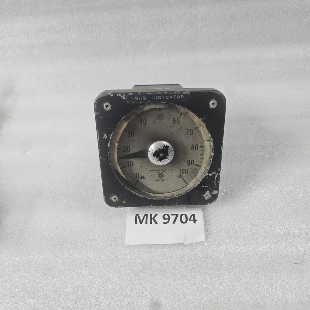 Kumamoto Instrument 627914-2 Load Indicator Panel Meter 0-100