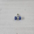 AC Refrigerant Quick Coupler Low Side Charging Adapter Blue