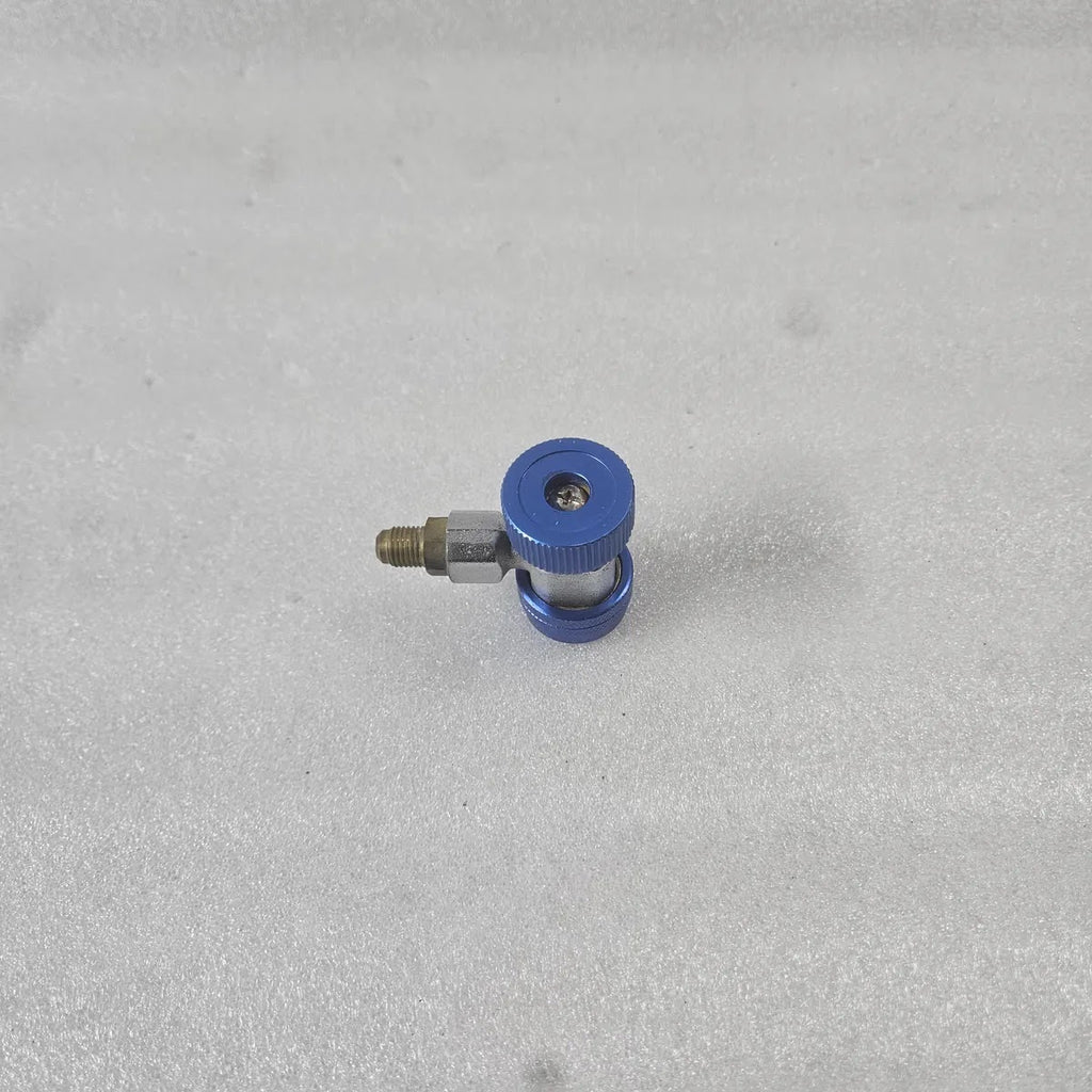 AC Refrigerant Quick Coupler Low Side Charging Adapter Blue