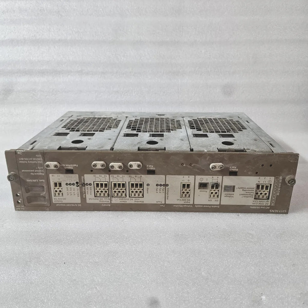 Siemens 6ES5 955-3LC42 Power Supply Module AC 120V/230V DC 5/15/24V - FOR PARTS
