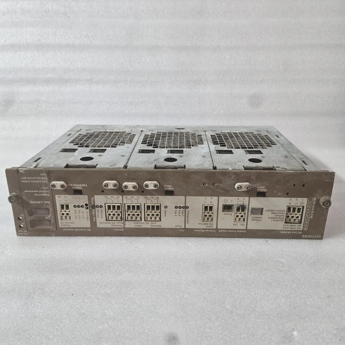 Siemens 6ES5 955-3LC42 Power Supply Module AC 120V/230V DC 5/15/24V - FOR PARTS