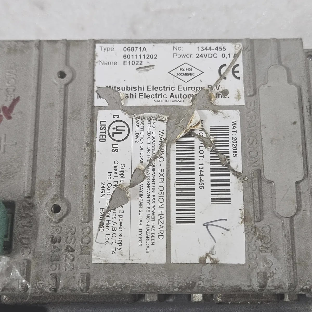 Mitsubishi Electric E1022 Operator Panel HMI Keypad Type 06871A