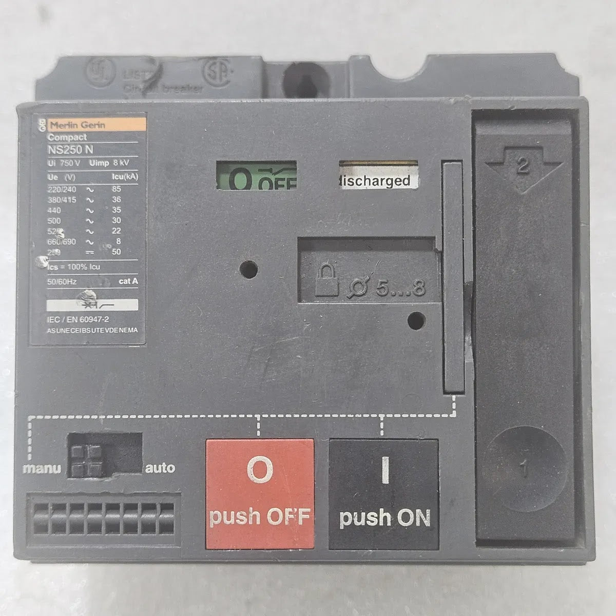 Merlin Gerin NS250 N Compact Circuit Breaker 250A 750V 85kA