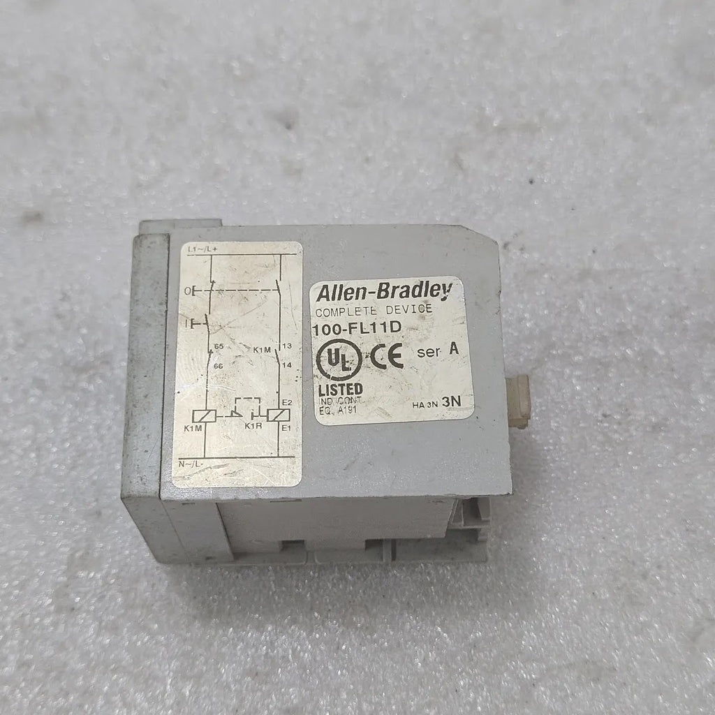 A Bradley 100-FL11D Auxiliary Contact 1NO 1NC 600V 10A Ser A