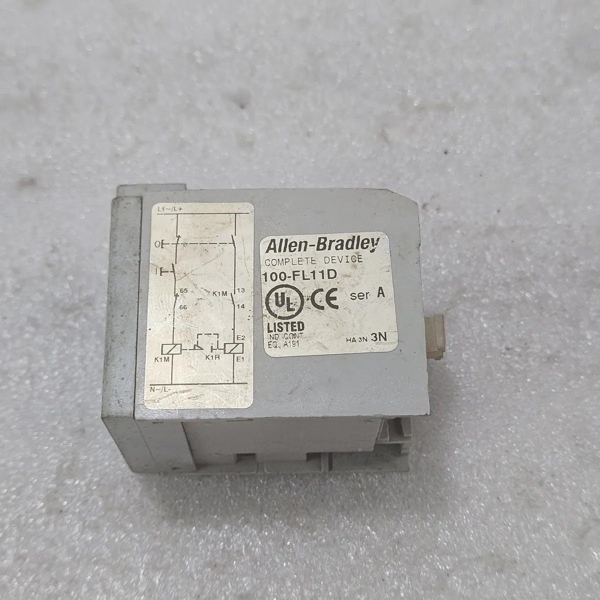 A Bradley 100-FL11D Auxiliary Contact 1NO 1NC 600V 10A Ser A