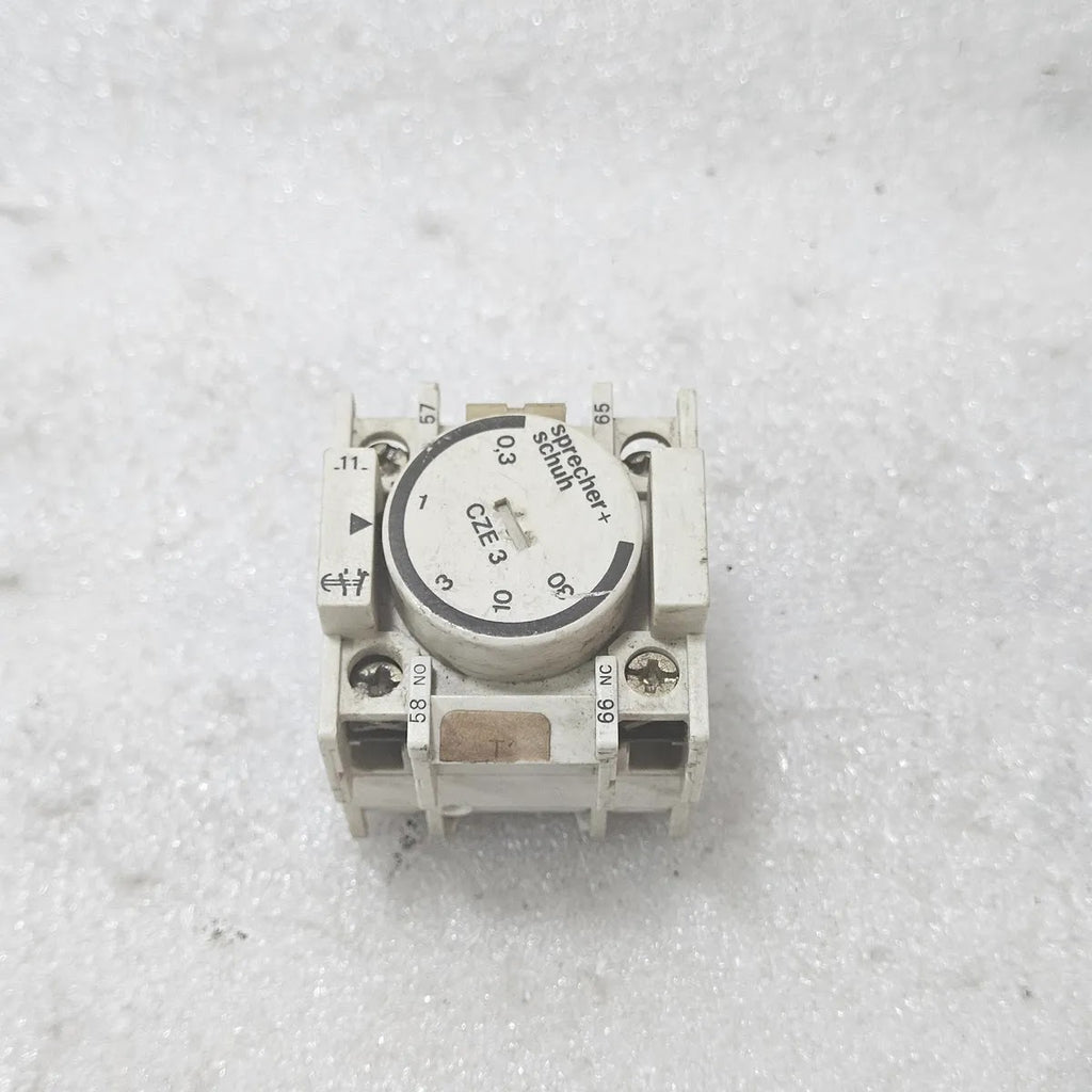 Sprecher+Schuh CZE 3 Timer Block 660V 16A 1NO 1NC CS3 CA3
