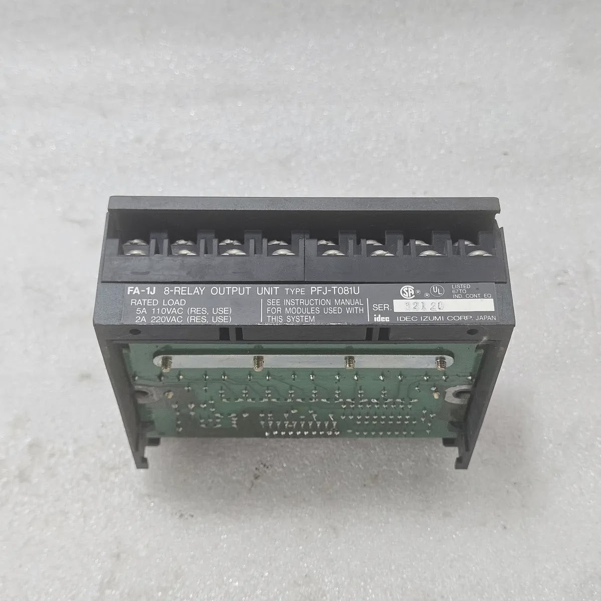 IDEC FA-1J PFJ-T081U 8-Relay Output Unit 5A 110VAC 2A 220VAC