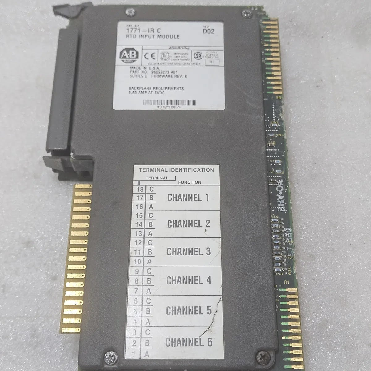 A Bradley 1771-IR C RTD Input Module Series C 6-Ch