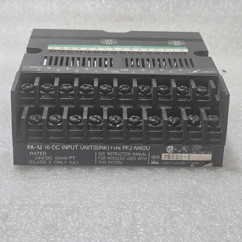 IDEC PFJ-N162U FA-1J 16-DC Input Unit Sink 24V DC PLC