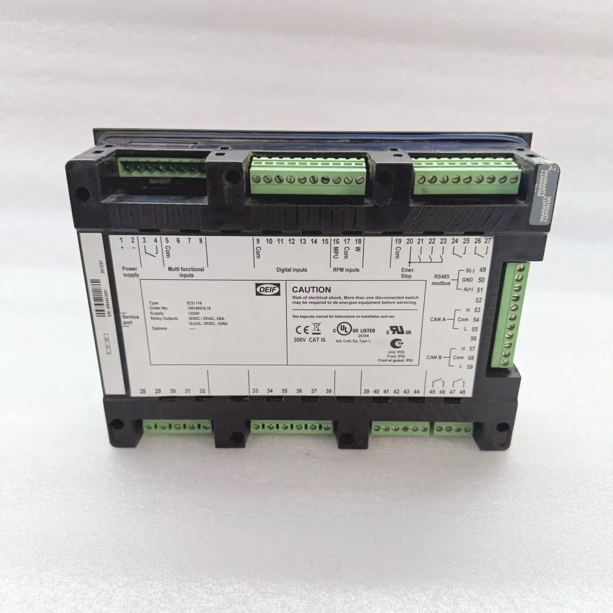 DEIF ECU 110 Engine Control Unit 13/24V Supply 30VDC/30VAC Relay Outputs 300V