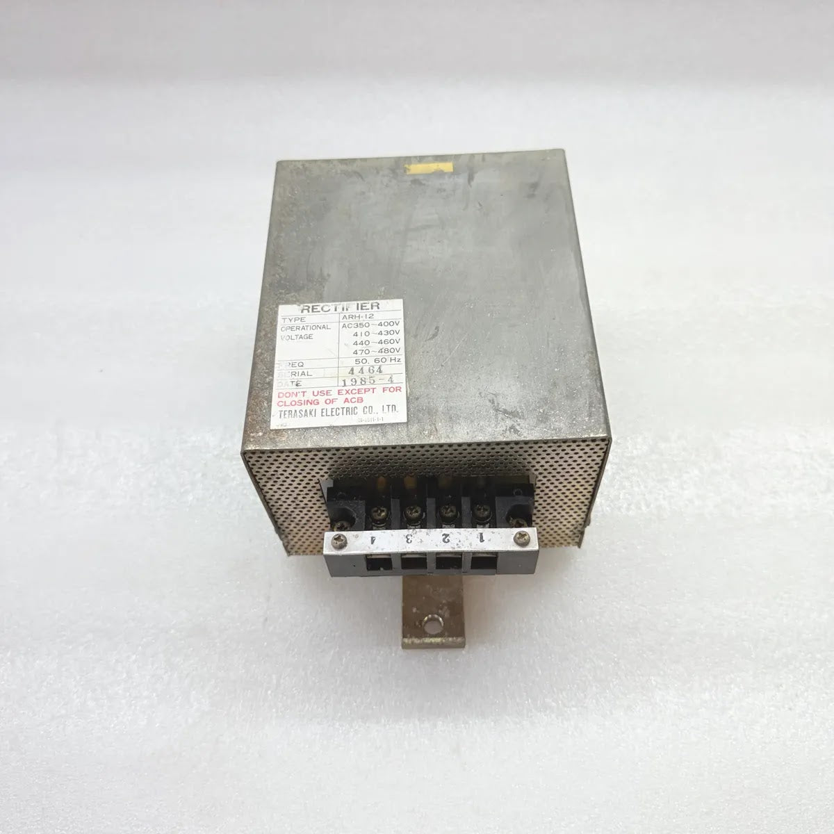 TERASAKI ELECTRIC ARH-12 RECTIFIER AC350-480V 50/60Hz FOR ACB CLOSING