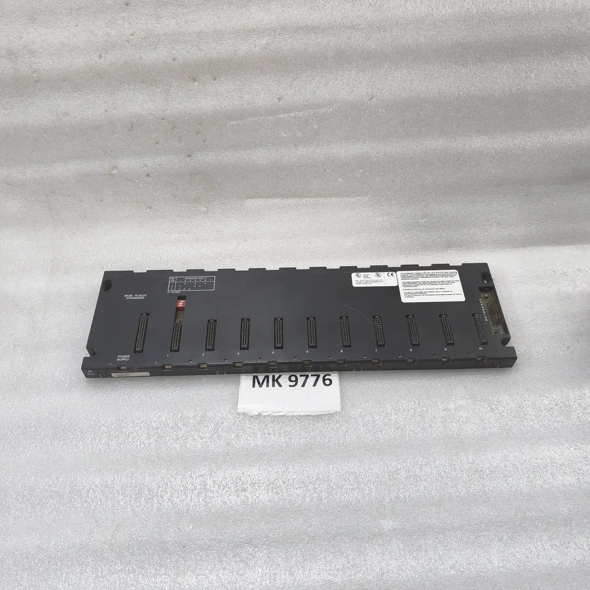 GE Fanuc Base 10-Slot Expansion Rack PLC I/O Class I Div 2 T4A UL
