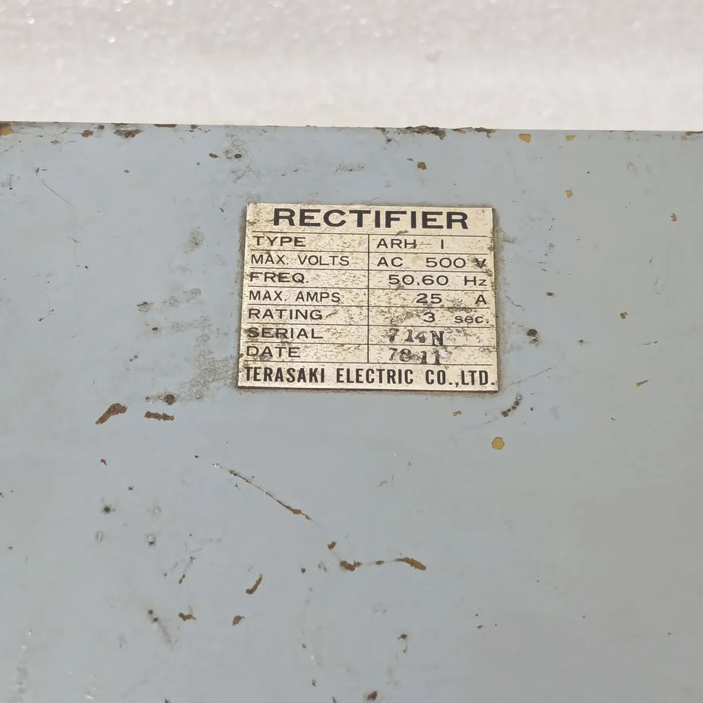 Terasaki Electric ARH-1 Rectifier AC 500V 25A 50/60Hz Marine