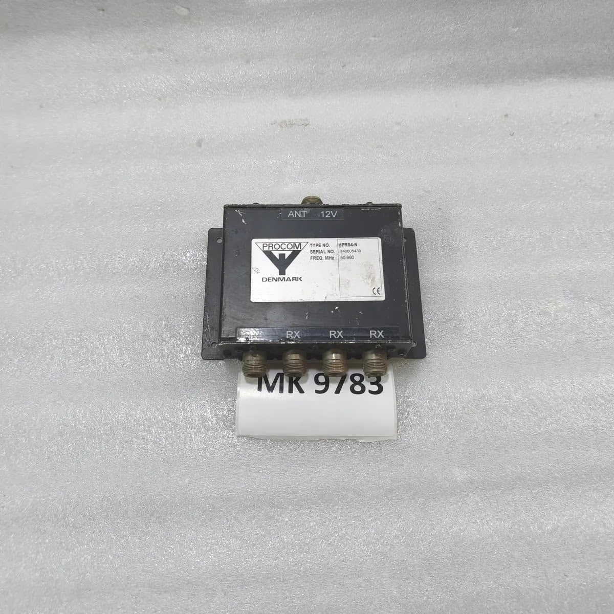 Procom HPRS4-N Antenna Splitter 4-Way RX 50-960MHz 12V Denmark