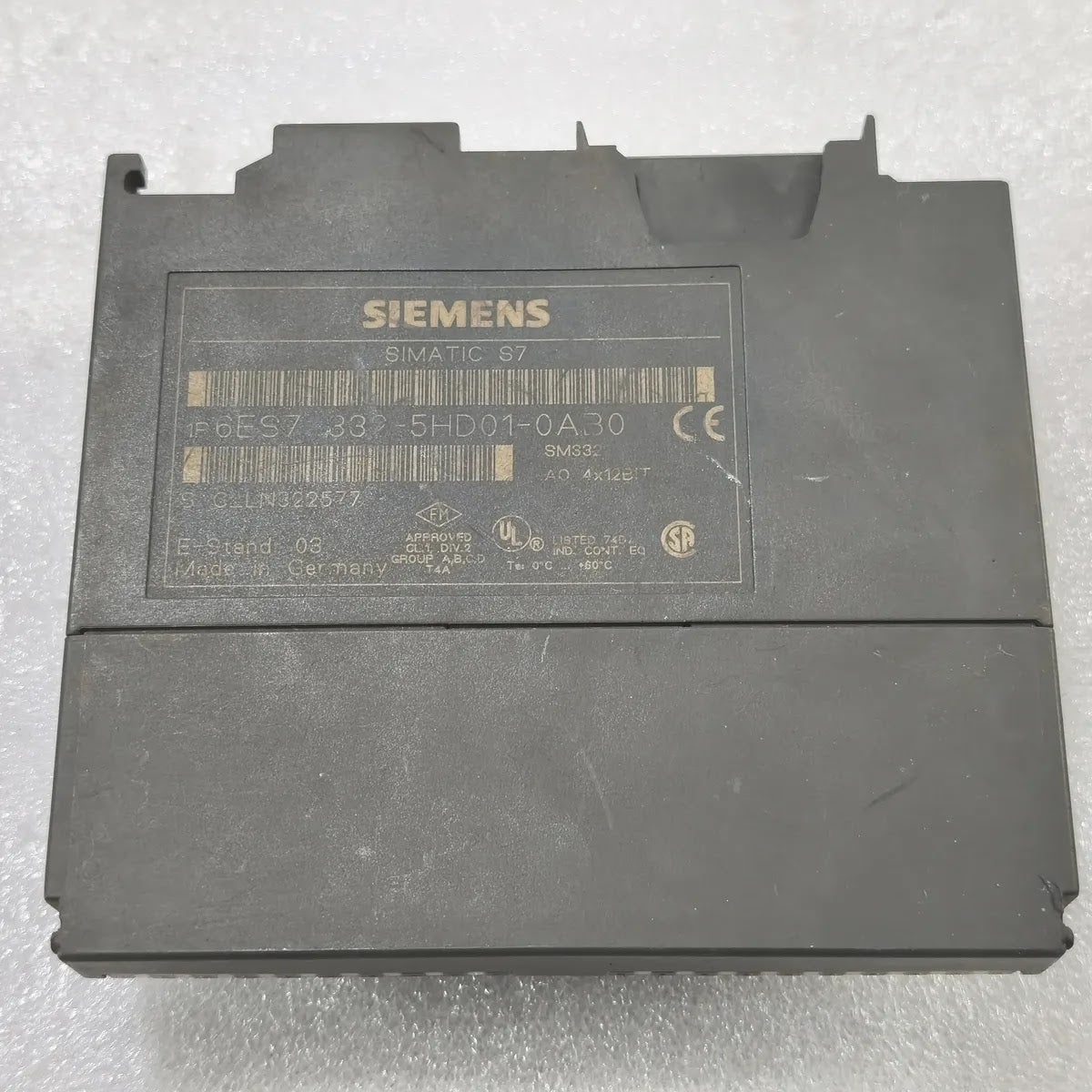 Siemens 6ES7 332-5HD01-0AB0 SIMATIC S7 SM332 AO 4x12Bit Analog Output Module