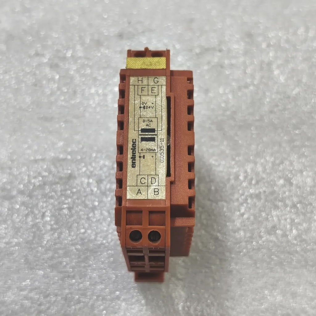 Entrelec 010535-11 Signal Converter 0-5A AC to 4-20mA 24V DC