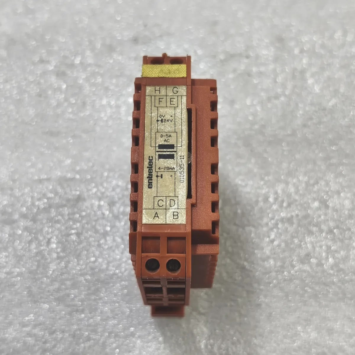 Entrelec 010535-11 Signal Converter 0-5A AC to 4-20mA 24V DC