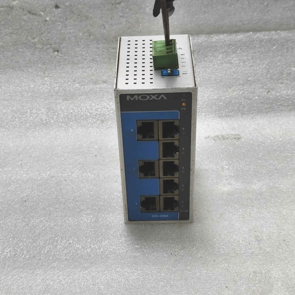 Moxa EDS-208A Industrial Ethernet Switch 8-Port 10/100 12/24/48 VDC