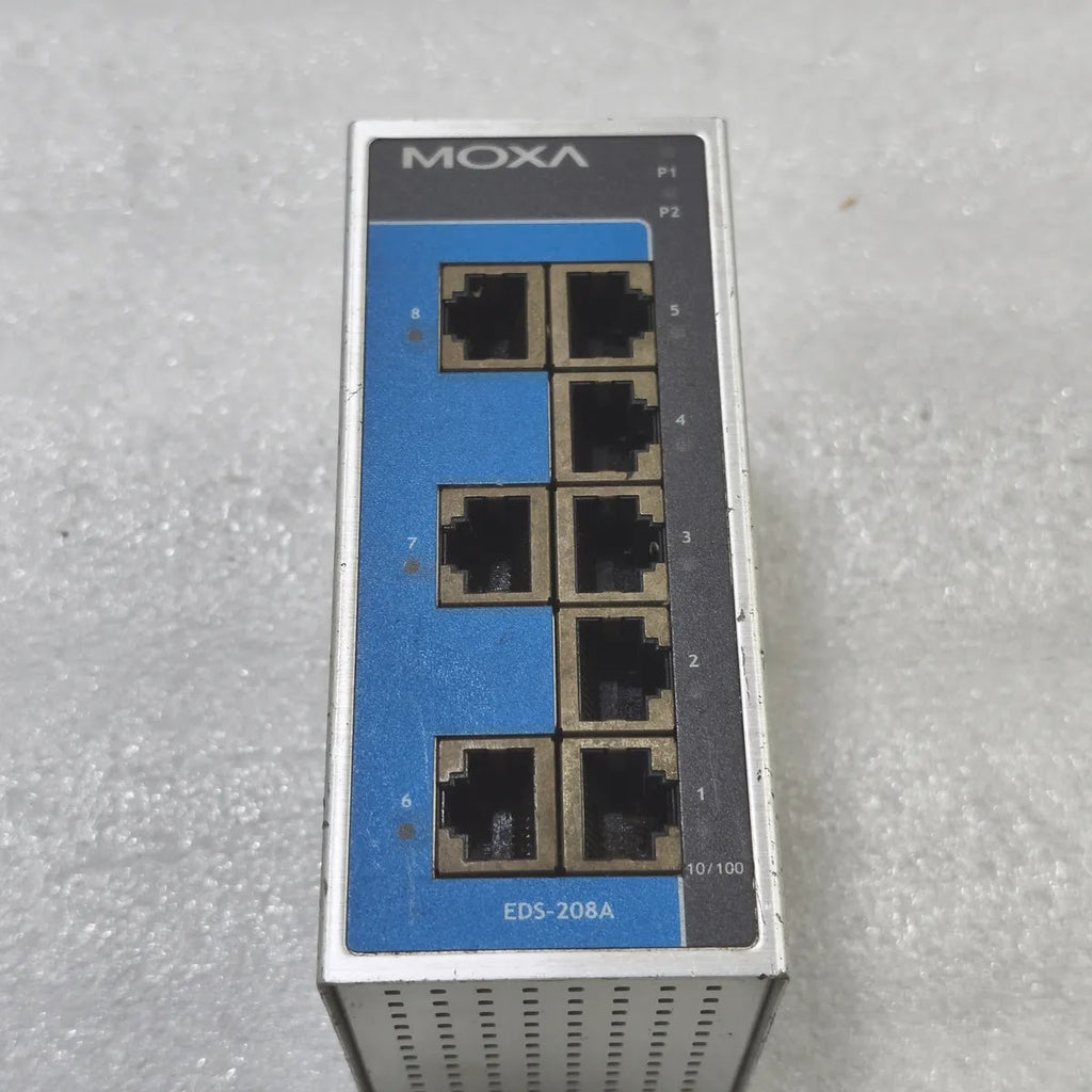 Moxa EDS-208A Industrial Ethernet Switch 8-Port 10/100 12/24/48 VDC