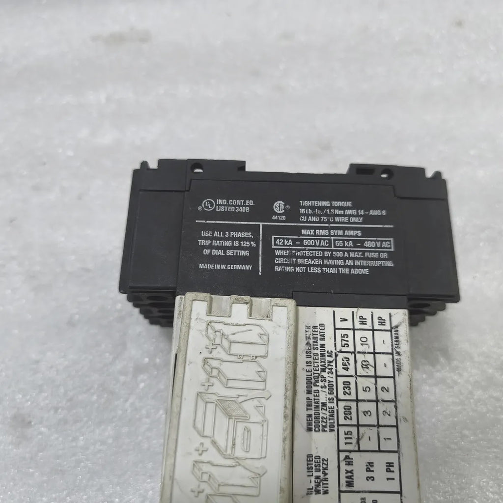 Moeller ZM-16-PKZ2 PKZ 2 Motor Breaker Trip Module 0.6-40A 600V AC 3-Phase