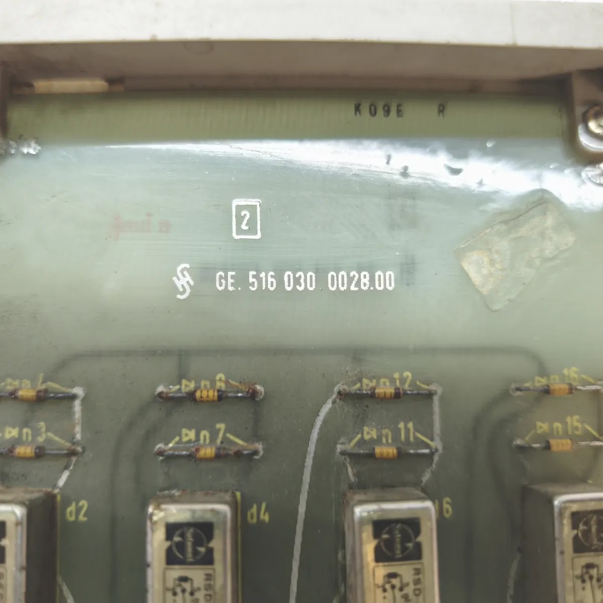 SIEMENS SIMADYN 6DC 3007-1AC PCB RELAY OUTPUT MODULE GE. 516 030 0028.00