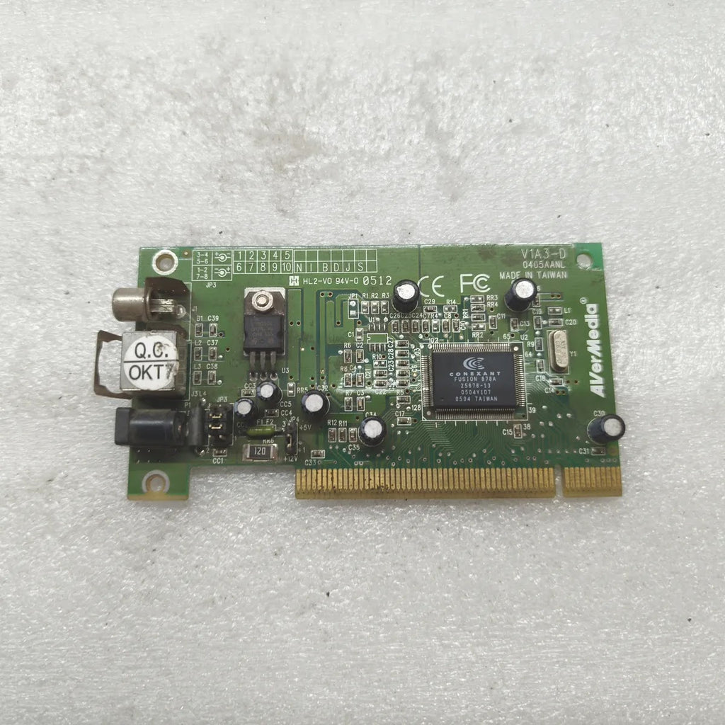AVerMedia V1A3-D PCI TV Tuner Card Conexant Fusion 878A Made in Taiwan