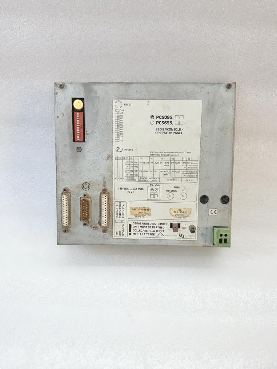 LAUER PCS095 Topline Mini Operator Panel 19-33VDC FOR PARTS