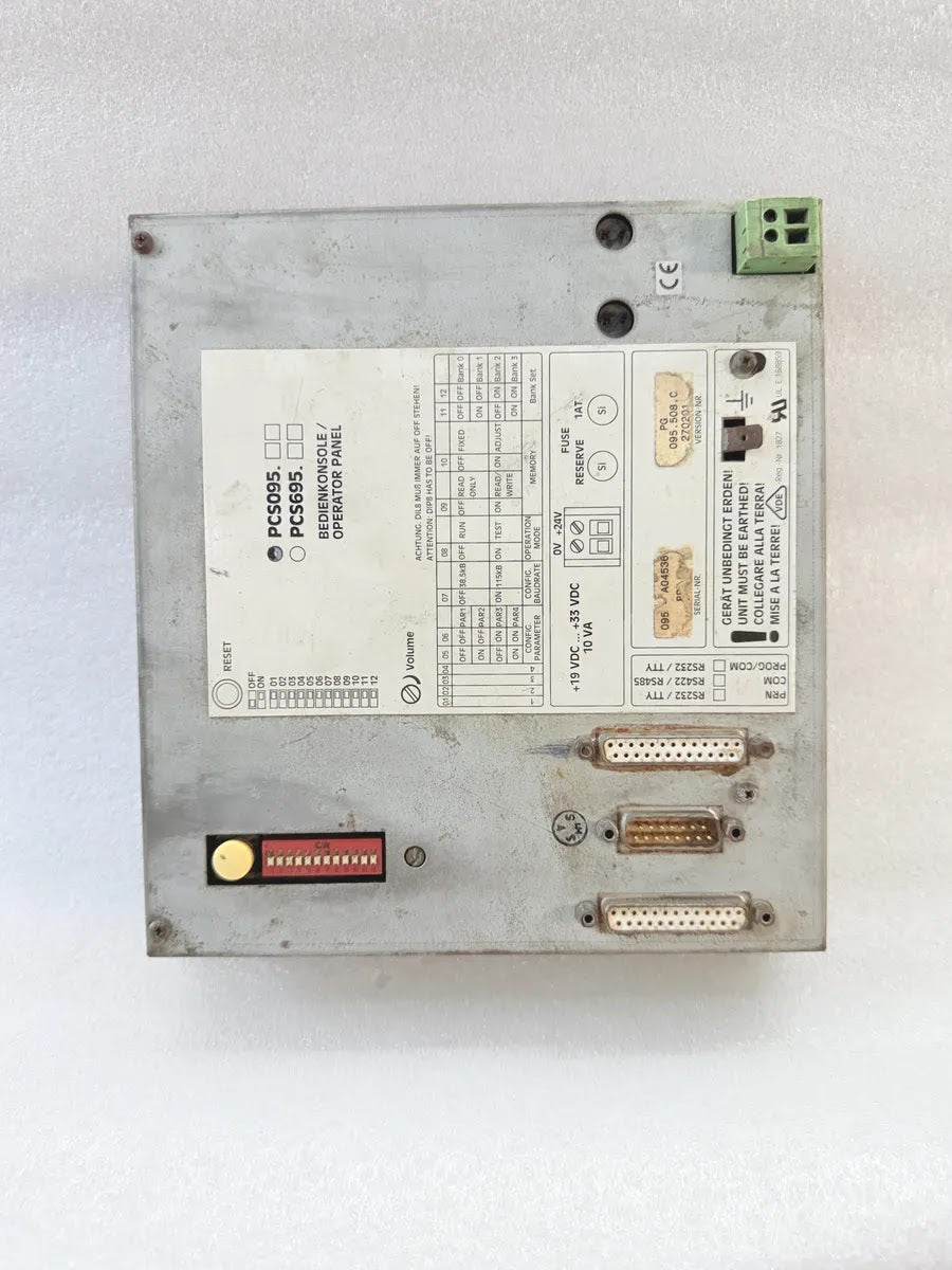 LAUER PCS095 Topline Mini Operator Panel 19-33VDC FOR PARTS