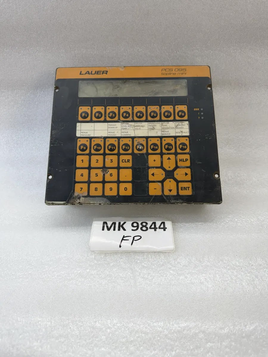 LAUER PCS095 Topline Mini Operator Panel 19-33VDC FOR PARTS