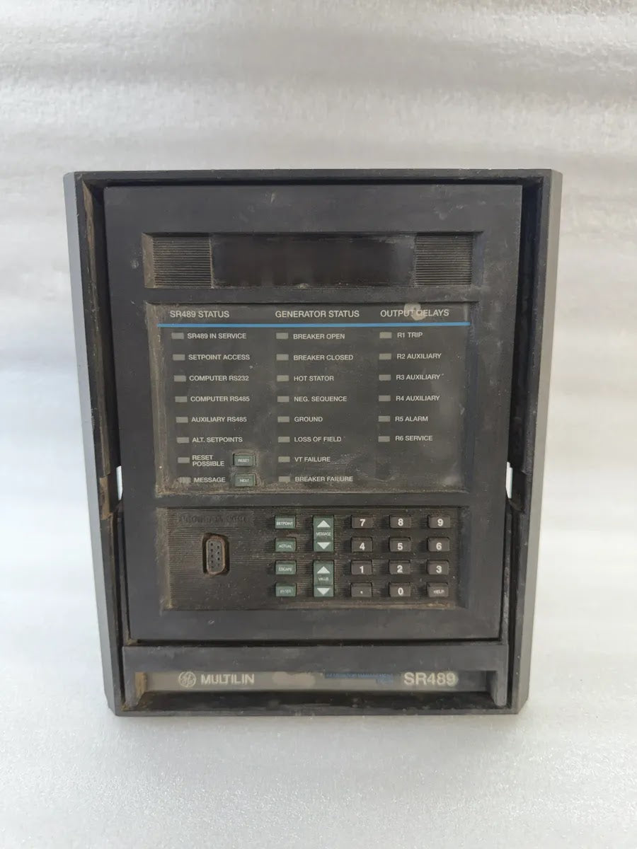 GE MULTILIN SR489-P5-HI-A20 Generator Management Relay 5A CT 90-300VDC