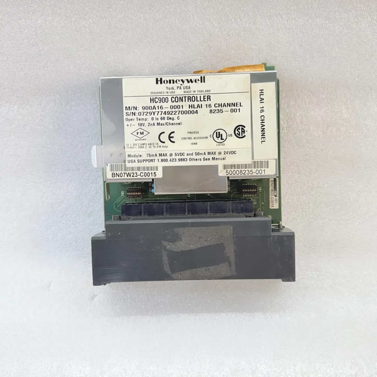 HONEYWELL 900A16-0001 HC900 HLAI Analog Input Module 16 Channel 10V FOR PARTS