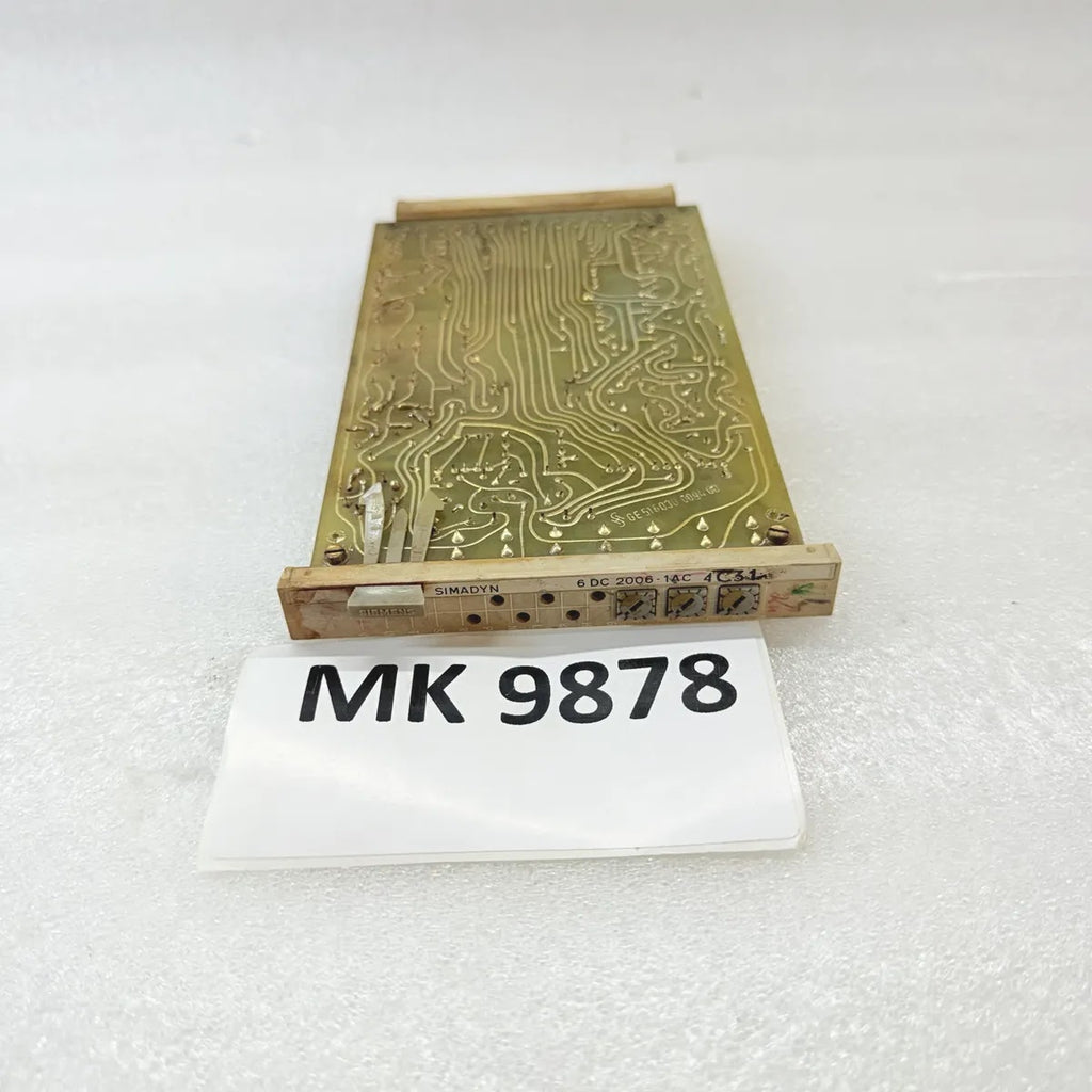 SIEMENS 6DC2006-1AC SIMADYN Control PCB Card