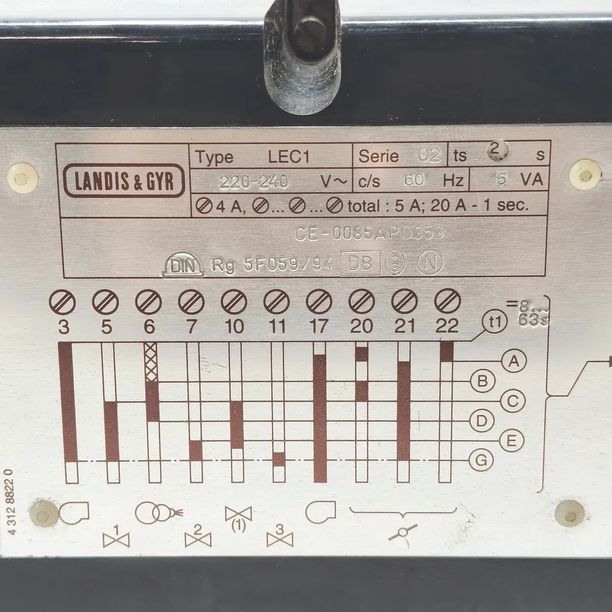 LANDIS & GYR LEC1 Serie 02 Burner Control Unit 220-240V