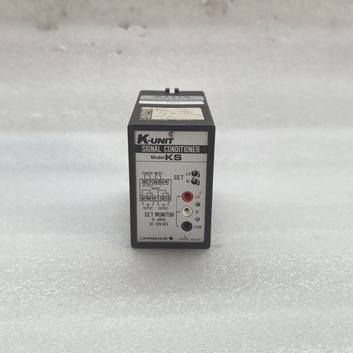 M-SYSTEM KS-A5-C-X K-UNIT DC Alarm Signal Conditioner 4-20mA 110V AC
