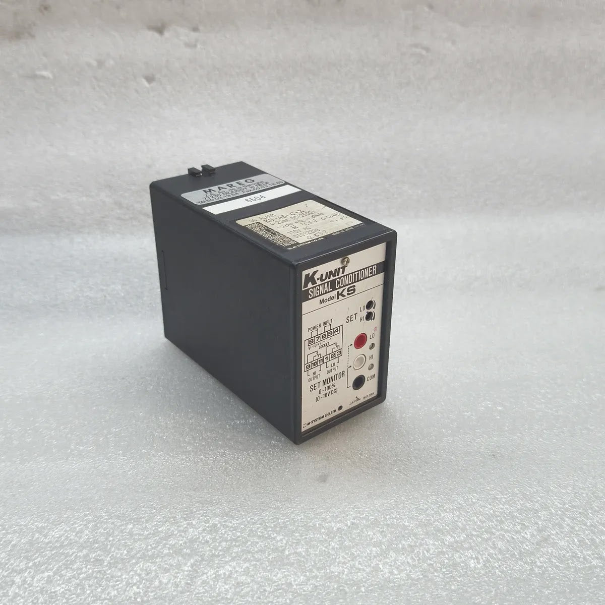 M-SYSTEM KS-A5-C-X K-UNIT DC Alarm Signal Conditioner 4-20mA 110V AC