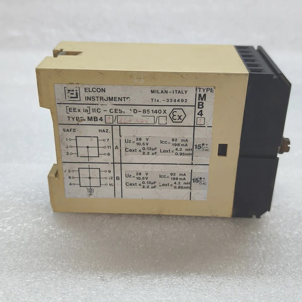 ELCON INSTRUMENTS MB4 Multiple Zener Barrier 28V 92mA