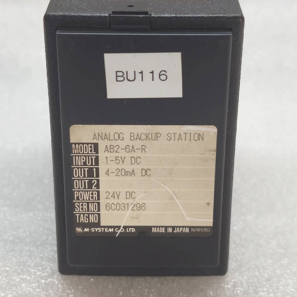 M-SYSTEM AB2-6A-R Analog Backup Station 1-5V DC In 4-20mA Out