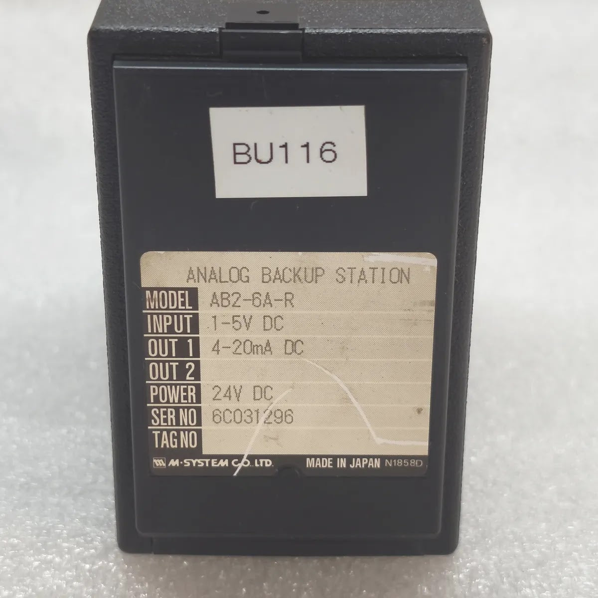 M-SYSTEM AB2-6A-R Analog Backup Station 1-5V DC In 4-20mA Out