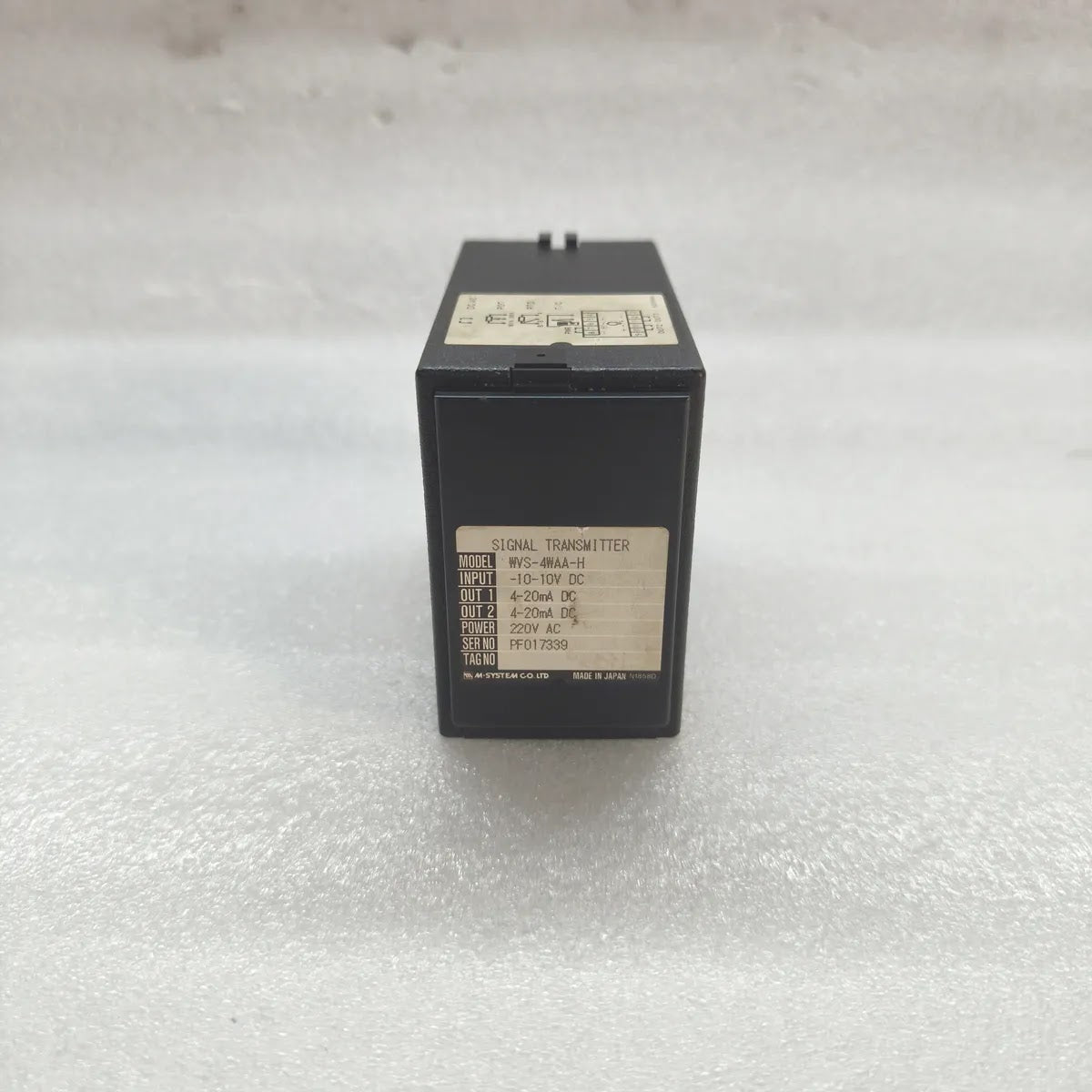 M-SYSTEM WVS-4WAA-H Signal Transmitter -10-10V DC to 4-20mA 220V AC