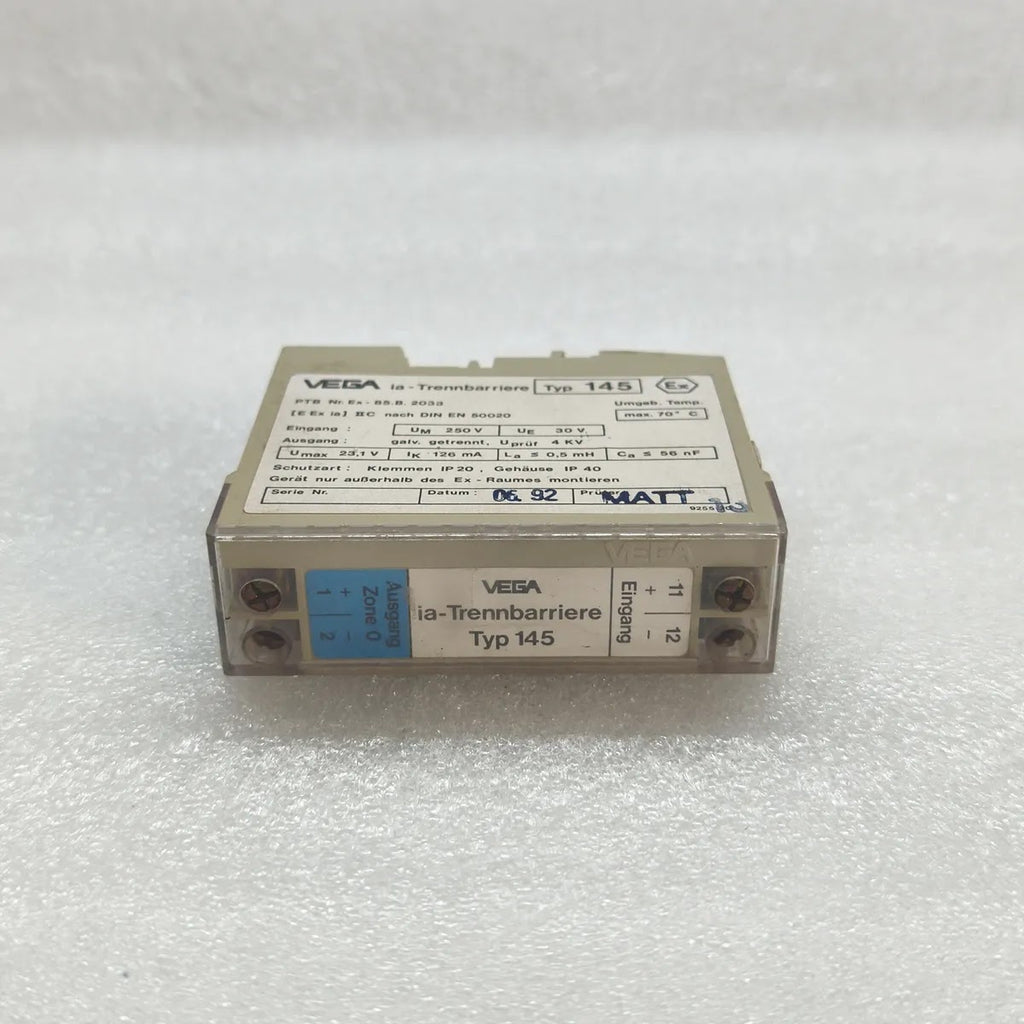VEGA Typ 145 Intrinsically Safe Isolating Barrier 30V 126mA