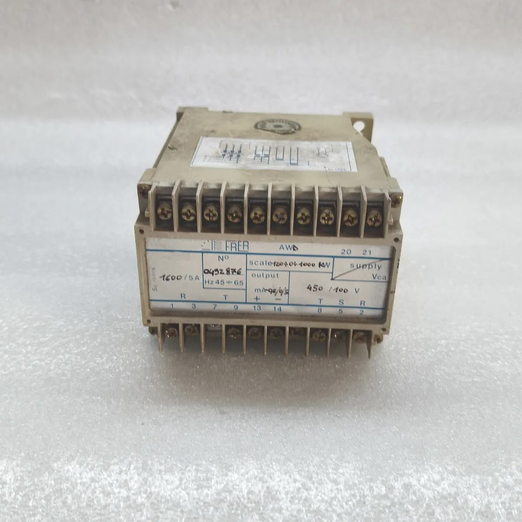 FRER AWD SC 1001S Active Power Transducer 1600/5A 450/100V 45-65Hz Scale