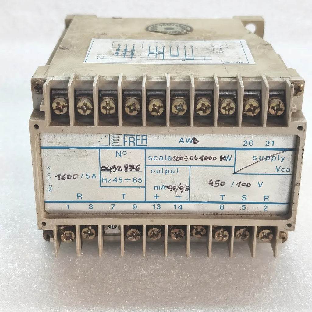 FRER AWD SC 1001S Active Power Transducer 1600/5A 450/100V 45-65Hz Scale