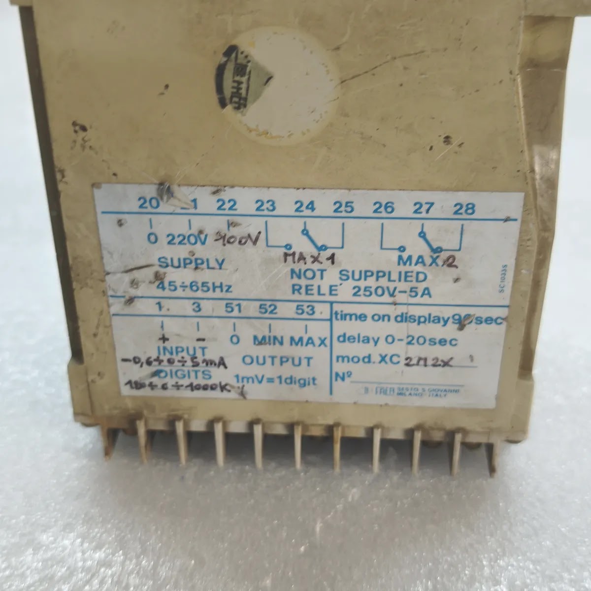 FRER SC 1033S kW Digital Panel Meter Alarm Relay 220/100V 45-65Hz Input