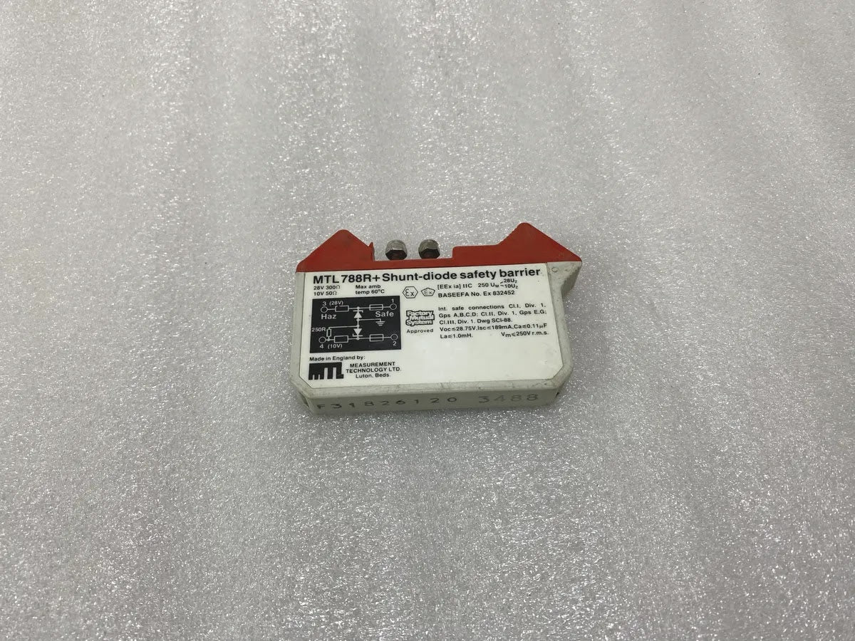 MTL 788R+ Shunt-Diode Zener Safety Barrier 28V 300 Ohm EEx ia IIC Pre-Owned