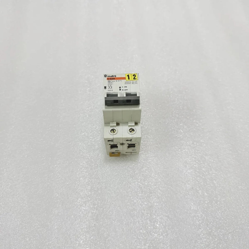 S Electric Multi9 C32H 2 Pole MCB 10A Pre-Owned