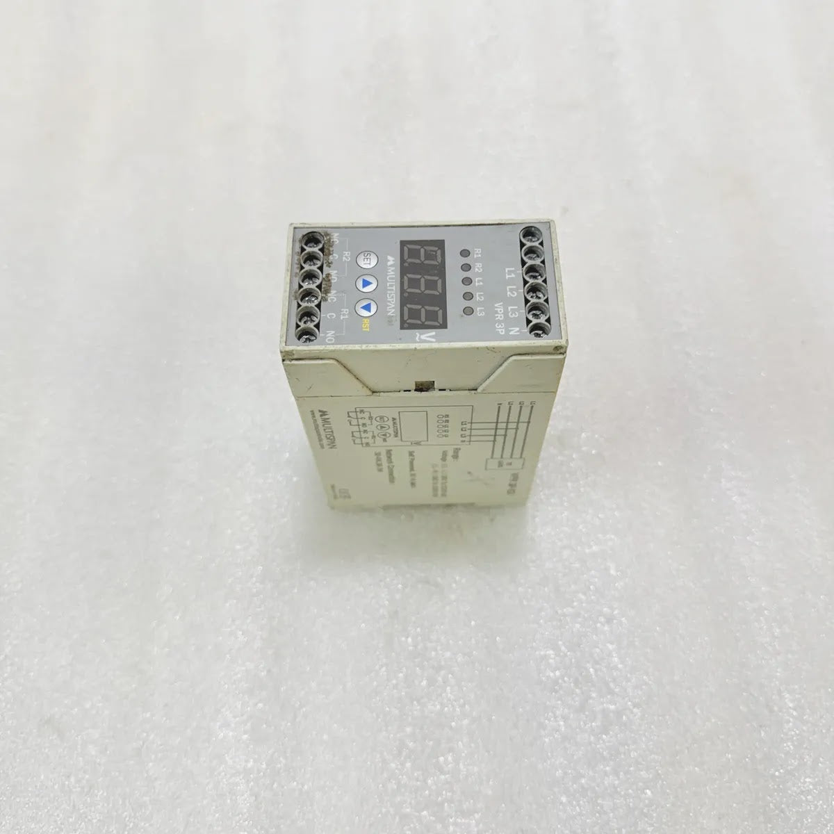 Multispan VPR-3P-53 3-Phase Voltage Protection Relay Pre-Owned