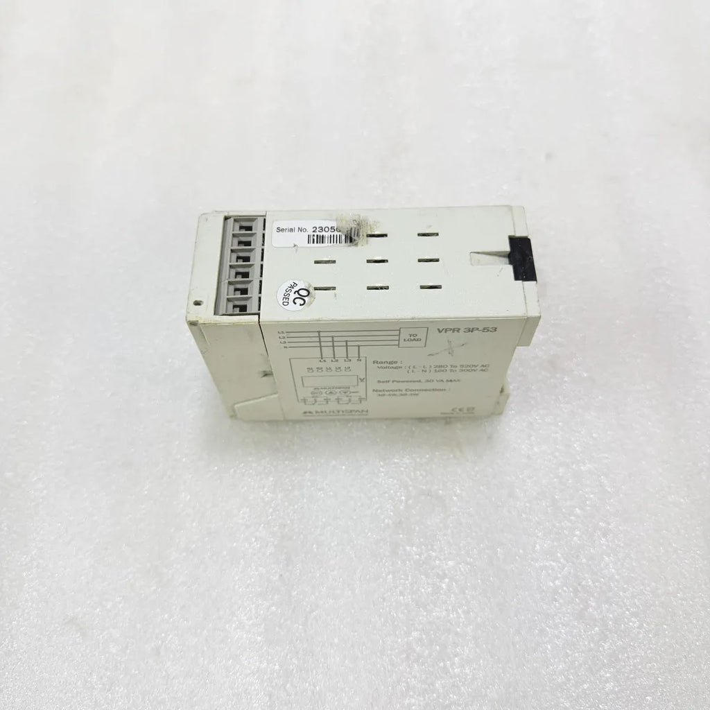 Multispan VPR-3P-53 3-Phase Voltage Protection Relay Pre-Owned