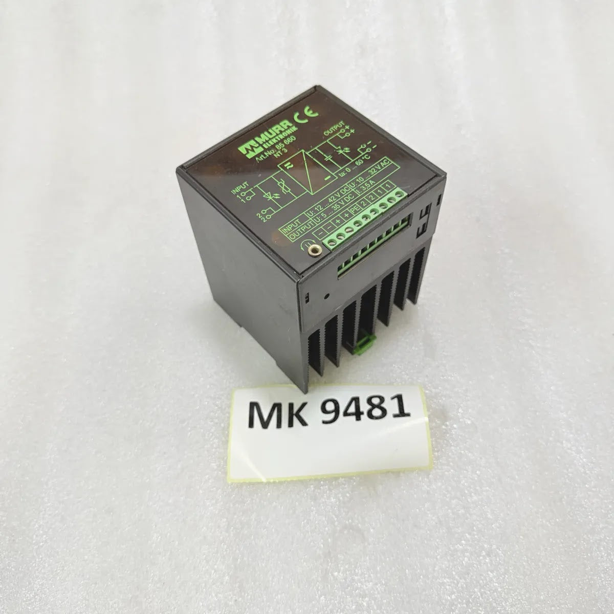 Murr Elektronik 85660 NT3 DC Power Supply Converter Pre-Owned