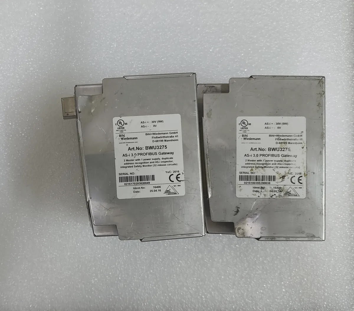 BIHL+WIEDEMANN BWU3275 AS-i 3.0 PROFIBUS Gateway 30V