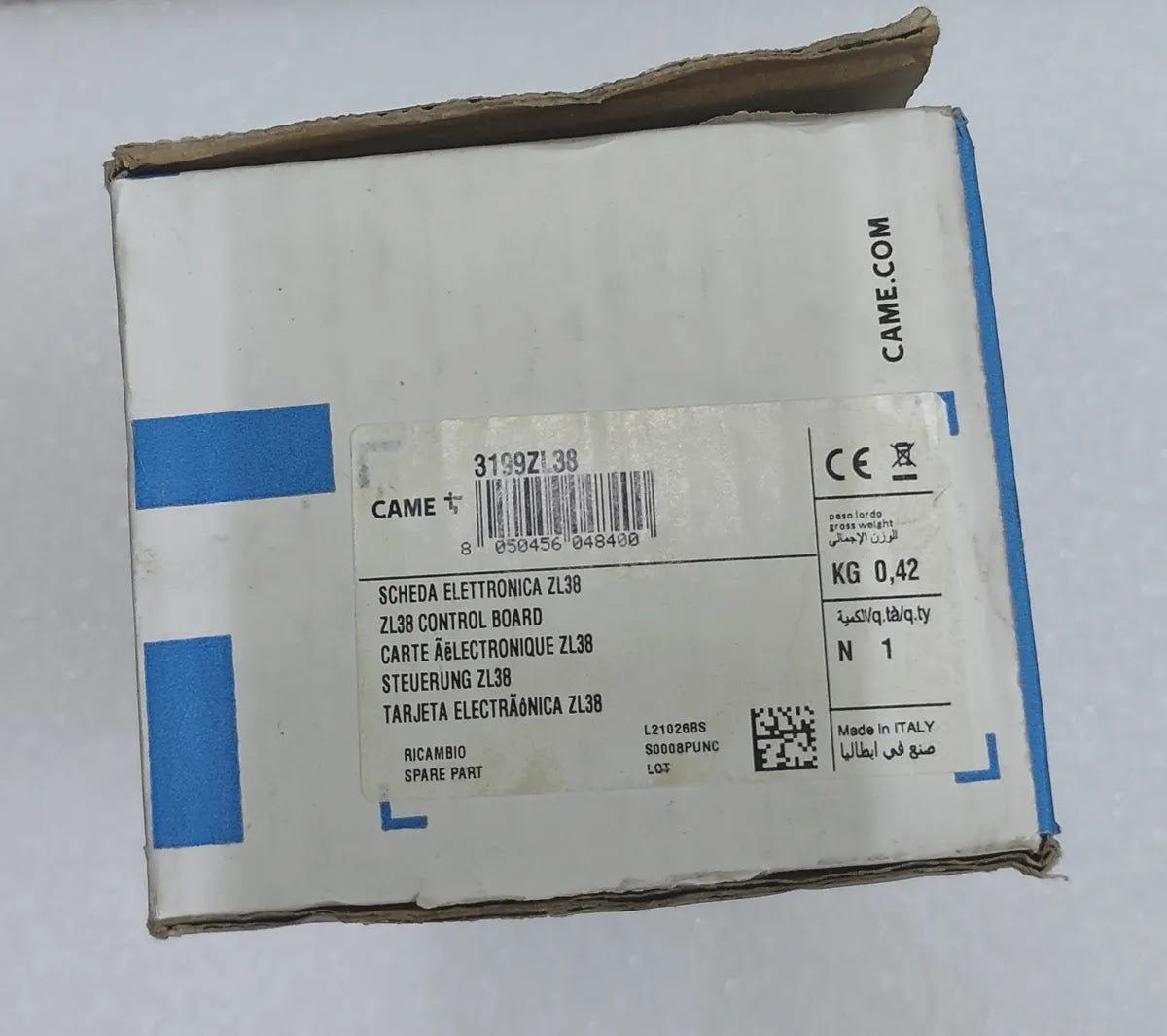 CAME ZL38 3199ZL38 Gate Barrier Control Board 24V DC